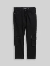 TOM TAILOR DENIM Herren TTWAYLEN RELAXED Cargo Jeans, schwarz, Uni – Bild 3