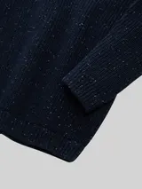 TOM TAILOR Jungen Strickpullover aus Noppengarn, blau, Uni – Bild 4