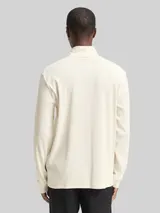 TOM TAILOR DENIM Herren Rollkragenshirt mit Rippstruktur, weiß, Uni – Bild 5