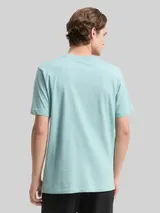 TOM TAILOR DENIM Herren T-Shirt mit Print, grün, Uni – Bild 5