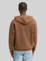 TOM TAILOR DENIM Herren Overdyed Hoodie Sweatshirt, braun, Uni – Bild 5