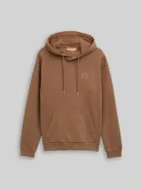 TOM TAILOR DENIM Herren Overdyed Hoodie Sweatshirt, braun, Uni – Bild 3