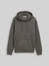TOM TAILOR DENIM Herren Overdyed Hoodie Sweatshirt, schwarz, Uni – Bild 3