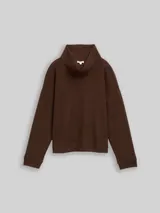 TOM TAILOR Damen Loose Fit Sweatshirt mit Rollkragen, braun, Meliert – Bild 3