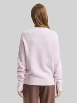 TOM TAILOR DENIM Damen Cosy Strickpullover, lila, Meliert – Bild 5