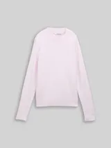 TOM TAILOR DENIM Damen Cosy Strickpullover, lila, Meliert – Bild 3