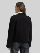 TOM TAILOR Damen Steppjacke mit Glitzer-Effekt, grau, Uni – Bild 5