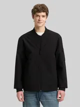 TOM TAILOR DENIM Herren Bomberjacke aus wasserabweisendem Material, schwarz, Uni – Bild 4
