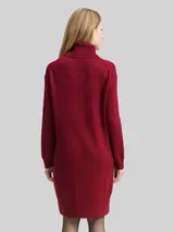 TOM TAILOR Damen Loose Fit Strickkleid, rot, Meliert – Bild 5