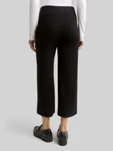 TOM TAILOR Damen Culotte Strickhose, schwarz, Uni – Bild 5