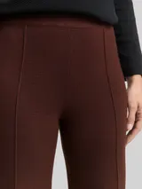TOM TAILOR Damen Culotte Strickhose, braun, Meliert – Bild 6