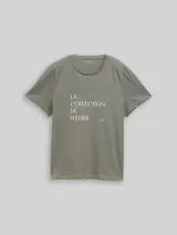 TOM TAILOR Damen T-Shirt mit Print, grün, Uni – Bild 3