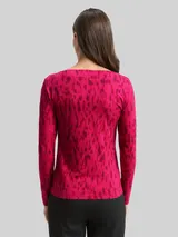 TOM TAILOR Damen Langarmshirt mit Muster, rot, Gemustert – Bild 5
