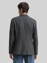 TOM TAILOR Herren Dobby Sakko mit Stretch-Anteil, blau, Uni – Bild 5
