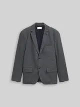 TOM TAILOR Herren Dobby Sakko mit Stretch-Anteil, blau, Uni – Bild 3