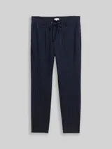 TOM TAILOR Damen Loose Fit Hose mit Nadelstreifen, blau, Nadelstreifen – Bild 3