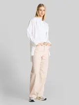 TOM TAILOR DENIM Damen TTLINOU WIDE High Waist Jeans, weiß, Uni – Bild 4
