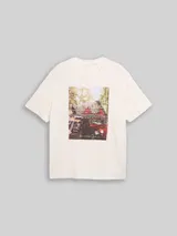 TOM TAILOR Herren Plus Size - T-Shirt mit Fotoprint, braun, Print – Bild 3