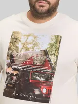 TOM TAILOR Herren Plus Size - T-Shirt mit Fotoprint, braun, Print – Bild 6