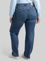 TOM TAILOR Damen Plus Size - Straight Jeans, blau, Uni – Bild 5