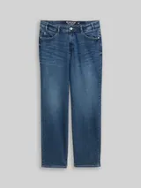 TOM TAILOR Damen Plus Size - Straight Jeans, blau, Uni – Bild 3