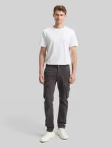 TOM TAILOR Herren Tapered Cargo Hose mit Stretch, schwarz, Uni – Bild 4