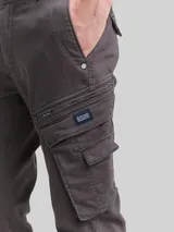 TOM TAILOR Herren Tapered Cargo Hose mit Stretch, schwarz, Uni – Bild 6