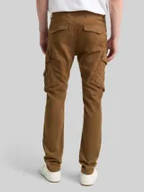 TOM TAILOR Herren Tapered Cargo Hose mit Stretch, braun, Uni – Bild 5