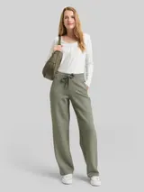 TOM TAILOR Damen Straight Scuba Hose, grün, Meliert – Bild 4
