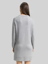 TOM TAILOR Damen Strickkleid in Melange-Optik, grau, Meliert – Bild 5