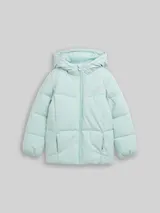 TOM TAILOR Mädchen Puffer-Jacke mit Kapuze, blau, Uni – Bild 3