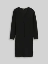 TOM TAILOR Damen Plus Size - Kleid mit Glitzer-Effekt, schwarz, Uni – Bild 3