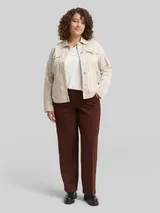 TOM TAILOR Damen Plus Size - Straight Hose, braun, Uni – Bild 4