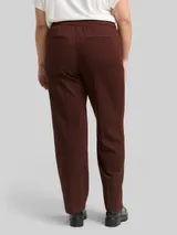 TOM TAILOR Damen Plus Size - Straight Hose, braun, Uni – Bild 5