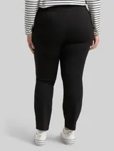 TOM TAILOR Damen Plus Size - Treggings Hose mit elastischem Bund, schwarz, Uni – Bild 5
