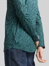 TOM TAILOR Herren Fitted Hemd mit Muster, grün, Gemustert – Bild 6