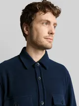 TOM TAILOR Herren Overshirt mit Taschen, blau, Uni – Bild 6