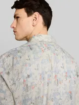 TOM TAILOR Herren Comfort Fit Kurzarmhemd mit Muster, weiß, Gemustert – Bild 6
