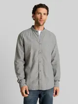 TOM TAILOR Herren Regular Fit Hemd mit Leinenanteil, grün, Uni – Bild 4