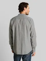 TOM TAILOR Herren Regular Fit Hemd mit Leinenanteil, grün, Uni – Bild 5