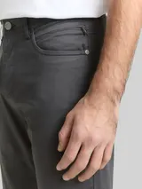 TOM TAILOR Herren TTJOSH REGULAR SLIM Hose, schwarz, Uni – Bild 6