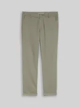 TOM TAILOR Herren TTREGULAR Chino Hose, grün, Uni – Bild 3