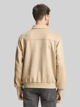 TOM TAILOR Herren Jacke in Wildleder-Optik, braun, Uni – Bild 5