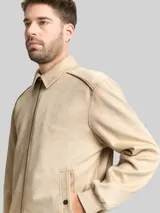 TOM TAILOR Herren Jacke in Wildleder-Optik, braun, Uni – Bild 6