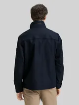 TOM TAILOR Herren Übergangsjacke aus wasserabweisendem Material, blau, Uni – Bild 5