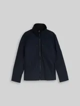TOM TAILOR Herren Übergangsjacke aus wasserabweisendem Material, blau, Uni – Bild 3