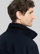 TOM TAILOR Herren Übergangsjacke aus wasserabweisendem Material, blau, Uni – Bild 6