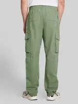 TOM TAILOR DENIM Herren TTLOOSE Cargo Hose aus Baumwolle, grün, Uni – Bild 5