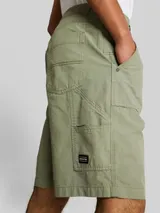 TOM TAILOR DENIM Herren TTLOOSE Carpenter-Shorts, grün, Uni – Bild 6