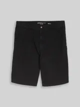 TOM TAILOR DENIM Herren TTLOOSE Carpenter-Shorts, schwarz, Uni – Bild 3